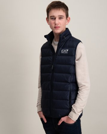 EA7 Emporio Armani DOWN WAISTCOAT Blå Vester Gutt - Kids Brand Store