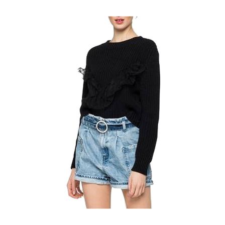 Replay, Sweater Czarny, Kobieta, Rozmiar: M