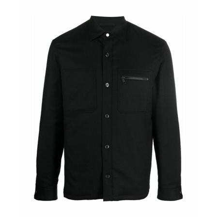 Z Zegna, Casual Shirts Zwart, Heren, Maat:L