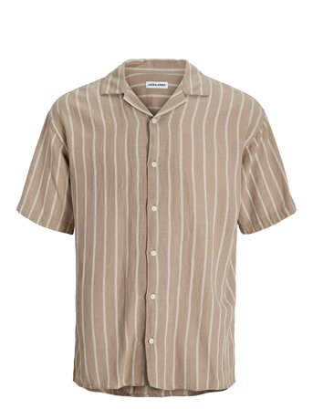 Jack & Jones | Jjeenzo Stripe Resort Shirt Ss Sn | M