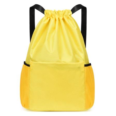 Ryggsekk Snøring Snøring Herre Dame Sport Basketball Dry Wet Separation skulderveske Yellow, small Size