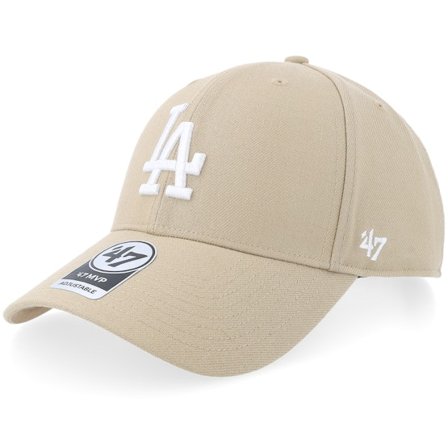 47 Brand - MLB Beige adjustable Caps - Los Angeles Dodgers 47 Mvp Khaki/White Adjustable @ Hatstore