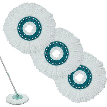 ING 4 Vaihtopäämoppia - Leifheit Clean Twist Disc Moppijärjestelmiin