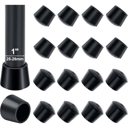 25mm tuolin jalkasuojat, Sopito 16 kpl Pyöreät kumihuonekalut Ch