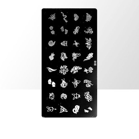 Leimalevy - Kynsikoristeet - B08 - Suorakulmio