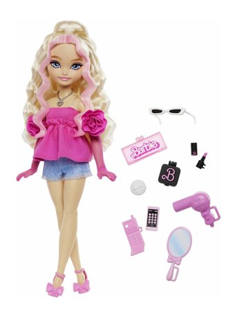 Dream Besties “Malibu” Fashion Doll With 8 Makeup & Hair Themed Accessories Toys Dolls & Accessories Dolls Multi/patterned Barbie
