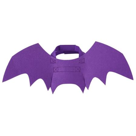 Hund Batvingar Halloween Kostym Hund och Katt Husdjur Bat Kostym 3 Storlekar L Lila
