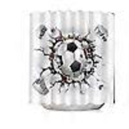 Duschdraperi med fotbollsmotiv