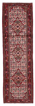80X280 Tapis D'orient Asadabad De Couloir Rouge Foncé/Noir (Laine, Perse)