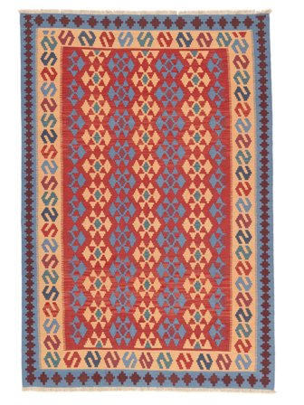 Hand Woven Kilim Qashqai Rug 168X249 Dark Red/Orange