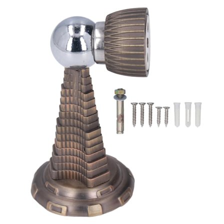 Magnetisk dørstopper vægmontering zinklegering dørstopper med tilbehør til keramik glas marmor metal træ