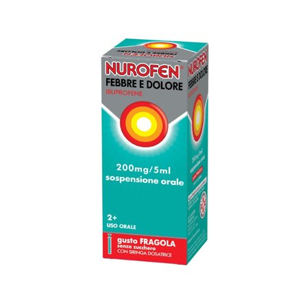 Nurofen Febbre e Dolore Bambini 200 mg/5 ml Ibuprofene Indicato