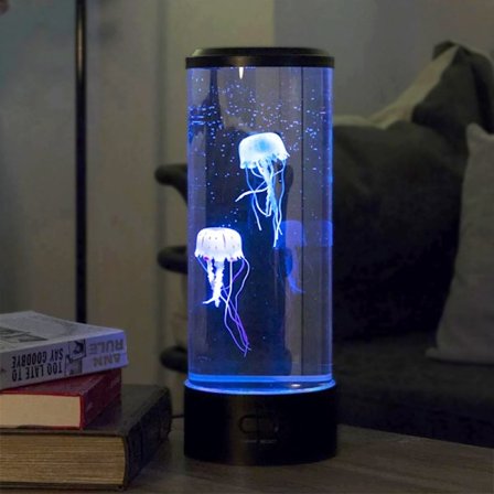 Usb Jellyfish Natlampe Lava Lampe Skrivebord Sengekantsbørn Natlampe