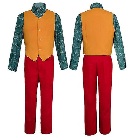 Joker Joaquin Phoenix Arthur Fleck Cosplay Kostume Dragter Halloween Fest Uniformer Til Voksne Børn Skjorter+frakke++vest+bukser -a