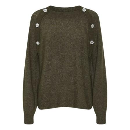 b.young Round-neck Strik Grøn, Herre Strik, Størrelse: 2XL