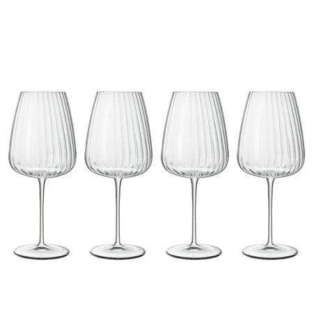 Luigi Bormioli Optica Bordeaux rødvinsglass 4-pakning' - 'Transparent