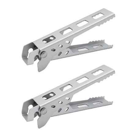 2 stk. Utendørs Camping Anti-skålding Gryte- og Bollegriper, for Fotturer, Piknik, BBQ (Hvit) (LGL)