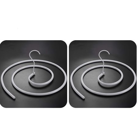 2-pakks Spiralformede Henger for Tepper, Soltørkede Dyner, Seng