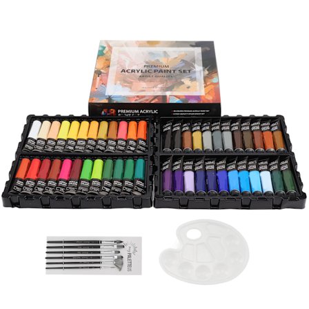 Akrylmaling Sett Hver Aluminium Tube 22ml 48 Farger DIY Kunst Håndverk Maling Tilbehør for Profesjonelle Kunstnere Nybegynnere