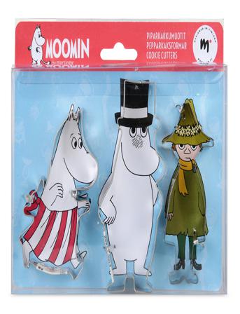 Moomin Cookiecutters 3 Pcs Home Meal Time Baking & Cooking Cookie Cutters Multi/mönstrad Martinex