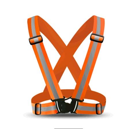 Reflekterende sele - Reflekterende vest - Praktisk & Holdbar orange