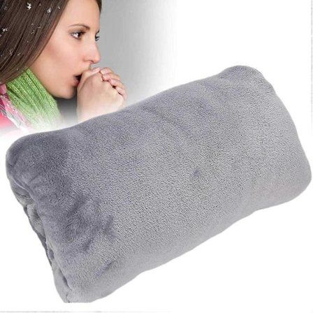 Elektrisk Håndvarmer, Fløjl Håndvarmer USB Bærbar Lommevarmer Vinter Varme Handsker 1 stk Db