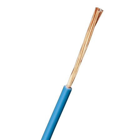 Nexans RQ Koblingskabel 1 x 1,5 mm², lederområde, lyseblå 1,5 mm², Stikkontakter & kabler