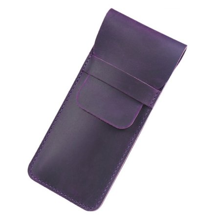 Retro Leather Pen Holder Brun Fyllepennpose LILLA BIG BIG