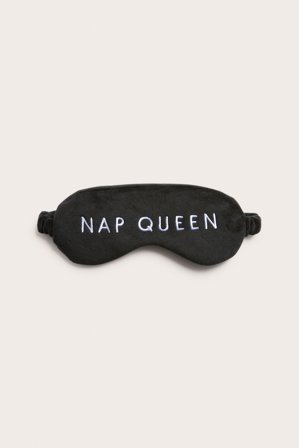 Kappahl | Sovemaske med brodering Svart ONE SIZE | Svart