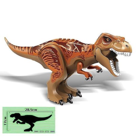 28cm Moc Big Jurassic Dinosaur World Spinosaurus Ankylosaurus Carnotaurus Dino Building Block Model Diy Bricks Educational Toys