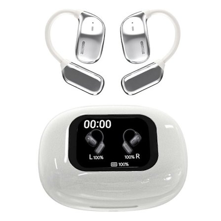 Typ B JM16 OWS Bluetooth Hörlurar Luftlednings Sport Trådlösa Öronkrokar Musik Samtal Headset