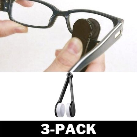 Smart Cleaner til Briller med Microfiber Black