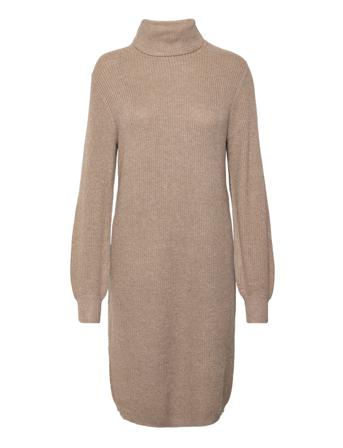 Objmalena L/S Rollneck Dress Object Beige