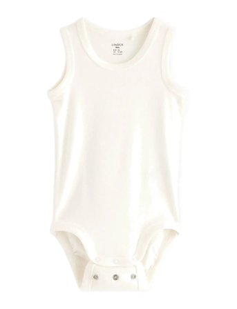 Lindex Body Sleeveless Basic - Cream - 74