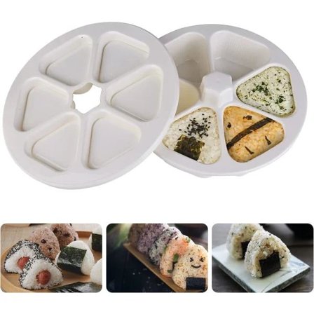 Sushi Maker Onigiri -muotti Bento-muotti Sushi Maker ravintoloihin, koteihin, toimistoihin, retkeilyyn (valkoinen)