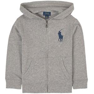 Kids - Ralph Lauren Andover Heather Branded Zip-up Hoodie 2 Years - Jumpers and knitwear - 2 years - Grey