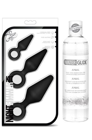 Analpluggar Night Rimmer Kit + Glidmedel Anal 300ml - Woome.pl