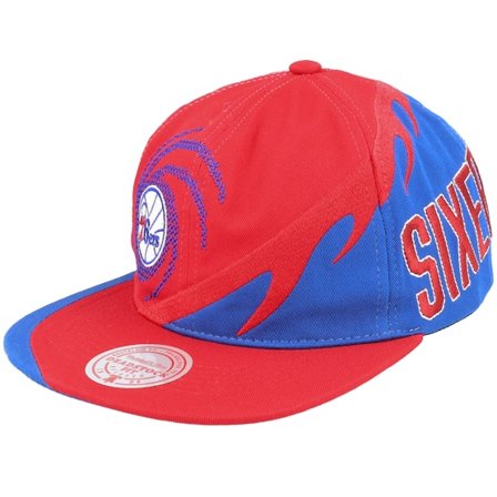 Mitchell & Ness - Philadelphia 76ers Spiral Deadstock Red Snapback Snapback Red Cap - NBA @ Hatstore