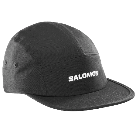 Salomon Logo 5 Panel Cap Deep Black