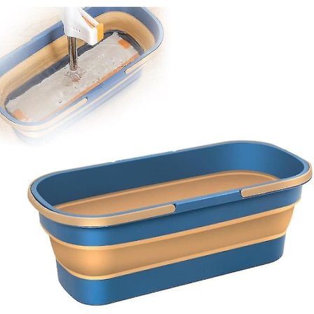 Stor Platt Mopprengöringshink, Stor Platt Mopp Golvmopp Stor Vikbar Bärbar MopphinkBY