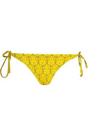 Karl Lagerfeld Beachwear Costume Parte Sotto Donna Giallo