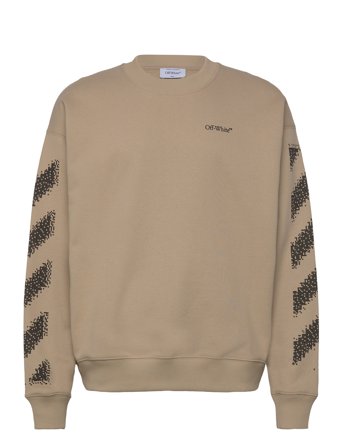Off-White Pixel Diag Skate Crewneck - Beige - M
