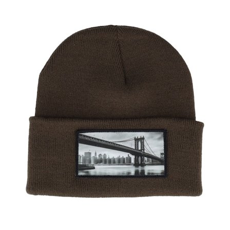 Public Domain - Marrone cuff Beanie - Bridge Chocolate Cuff Beanie @ Hatstore