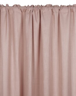 Yhdistelmänauhaverho Brooklyn yksivärinen pellavatyylinen 2 kpl Vaalea pinkki