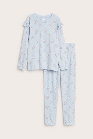 Kappahl | Pyjama röyhelöllä | Sininen