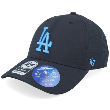 47 Brand - Negro unconstructed Gorra - Los Angeles Dodgers MLB Line 47 Mvp Black Dad Cap @ Hatstore