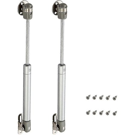 Set med 2 gasfjädrar för kök och möbler, 100 N för möbler, skåpsgångjärn, dämpararm