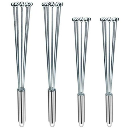 4-delars rostfri mixer för bakblandningar (10" och 12")