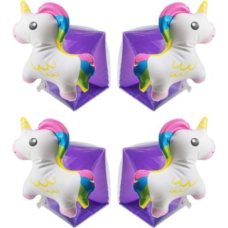 Flytende oppblåsbare armbånd for barn, enhjørning svømmearmbånd Flamingo flytebånd ermer svømmeringer rør armledd for gutter og jenter basseng S