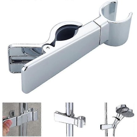 Justerbar Brusehovedholder Universal 18-25 mm Glidestang 45° Rotation Brusehovedskinneholder